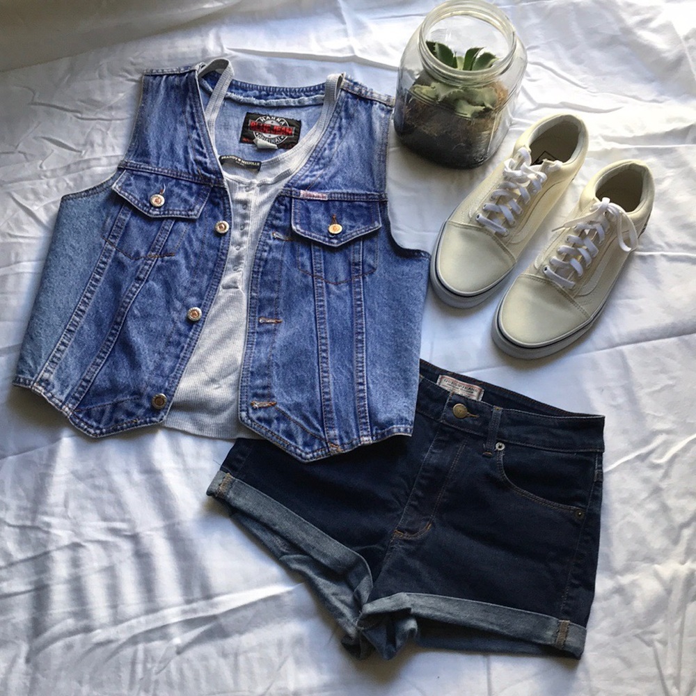 80s Vintage Hanna Blue Jeans Original Vest